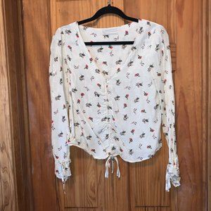 Urban Outfitters Cream Ladies Blouse